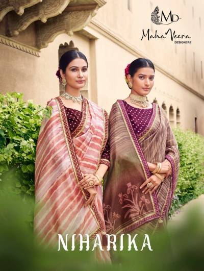 Niharika By Mahaveera Trendz Designer Festive Wear Saree Collection